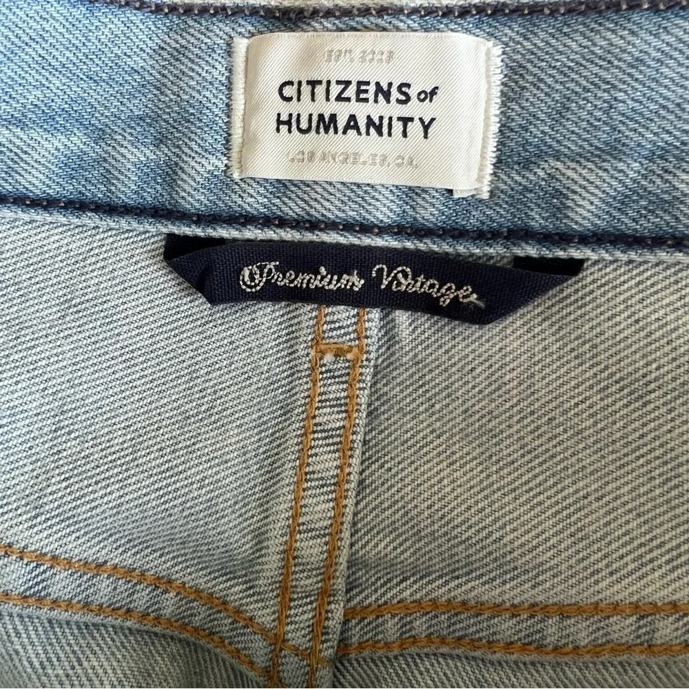 NWT Citizens of Humanity Shorts Annabelle Long Vintage 30 Relaxed Vintage denim